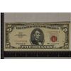 Image 1 : 1963 US $5 RED SEAL FRN STAR NOTE XF+