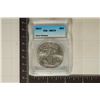 Image 1 : 2017 AMERICAN SILVER EAGLE ICG MS70 1 OZ. SILVER
