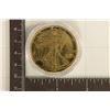 Image 1 : 1991 GOLD ELECTROPLATED AMERICAN SILVER EAGLE BU