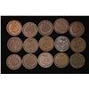 Image 2 : 15 INDIAN HEAD CENTS: 1900-08 SOME FINES