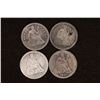 Image 1 : 1857-O, 58, 87 & 1891 SILVER SEATED LIBERTY DIMES