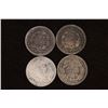 Image 2 : 1857-O, 58, 87 & 1891 SILVER SEATED LIBERTY DIMES