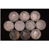 Image 1 : 10 ASSORTED LIBERTY "V" NICKELS: 1901-1912
