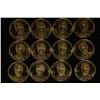 Image 1 : 12-PRESIDENT BILL CLINTON BU 1" METAL ROUNDS
