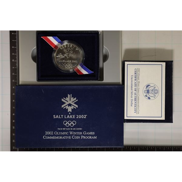 2002-P US SALT LAKE CITY UNC SILVER DOLLAR