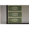Image 2 : 3-STAR $1 US SILVER CERTIFICATES: 1957, 57 & 57A