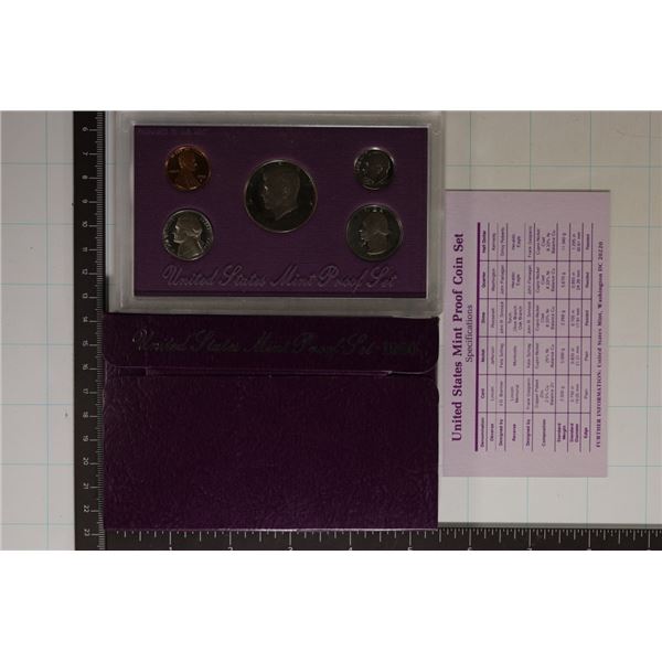 1990 US PROOF SET (WITH BOX) WITH CERTIFICATE