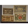 Image 1 : 4 CRISP UNC GERMAN NOTGELDS 2-10, 25 & 50 PFENNIG,