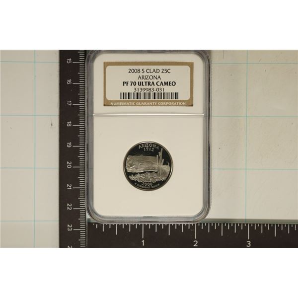 2008-S ARIZONA QUARTER NGC PF70 ULTRA CAMEO
