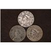 Image 1 : 1822, 1827 & NO DATE US LARGE CENTS ALL DAMAGED