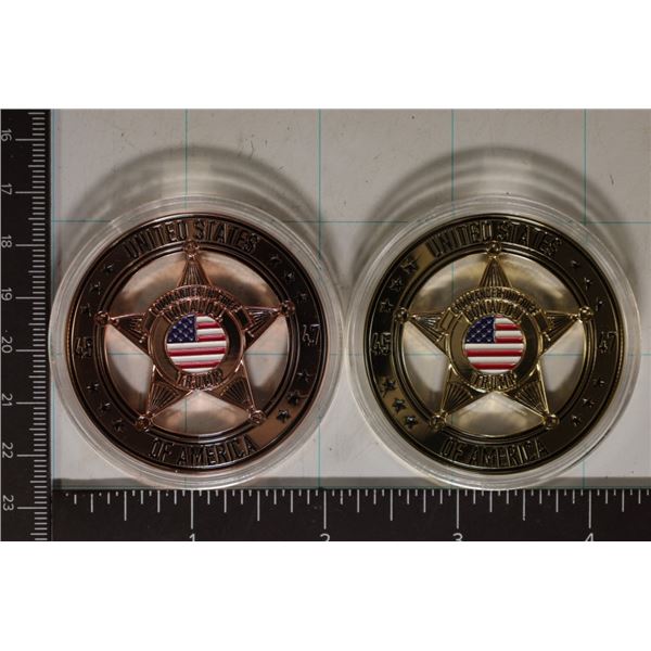 SET OF TRUMP COMMANDER IN CHIEF BADGES: 1 IS