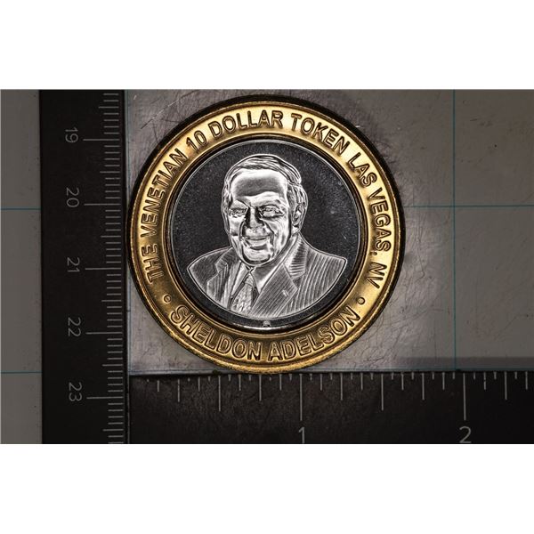 CASINO $10 SILVER TOKEN (UNC) THE VENETIAN