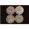 1947, 2-1953 & 1961 PANAMA SILVER 1/10TH BALBOAS