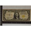 Image 1 : YELLOW SEAL NORTH AFRICA US $1 SILVER CERTIFICATE
