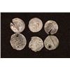 Image 1 : 6 SILVER DIME SIZED OTTOMAN EMPIRE PARA COINS: