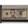 Image 1 : 2006 CRISP UNC US STAR $5 FRN COLORIZED NOTE