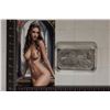 Image 2 : 1 TROY OZ .999 FINE SILVER TOPLESS WOMAN ART BAR