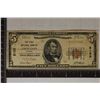 Image 1 : 1929 $5 BANK OF ABINGDON, VA NATIONAL CURRENCY