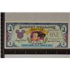 Image 1 : 1993 ONE DISNEY DOLLAR CRISP UNC COLORIZED BILL