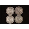Image 1 : 4-EARLY 1900'S CANADA SILVER 25 CENT COINS APPROX