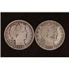 Image 1 : 1899 & 1908-D SILVER BARBER QUARTERS