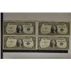Image 1 : 4-US $1 SILVER CERTIFICATES: 1935-E, 35-F, 57 &
