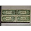 Image 2 : 4-US $1 SILVER CERTIFICATES: 1935-E, 35-F, 57 &