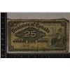 Image 1 : 1900 DOMINION OF CANADA 25 CENT FRACTIONAL BILL