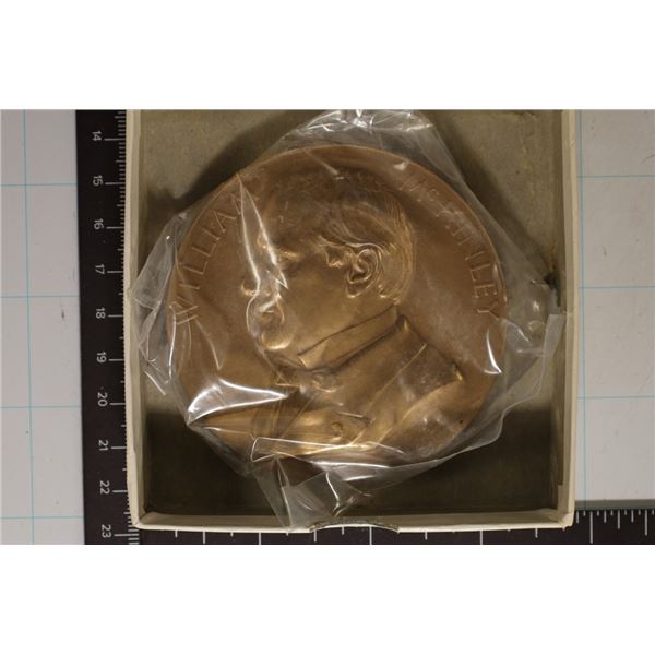 7.9 OZ. BRONZE WILLIAM MCKINLEY PRESIDENTIAL ROUND