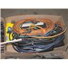 Image 1 : Box Of Extension Cords & Cd player