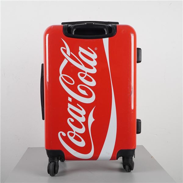 Coca-Cola Branded Red Hardshell Rolling Suitcase