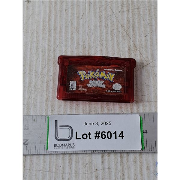 Pokemon Ruby GBA Game - Cannot Authenticate
