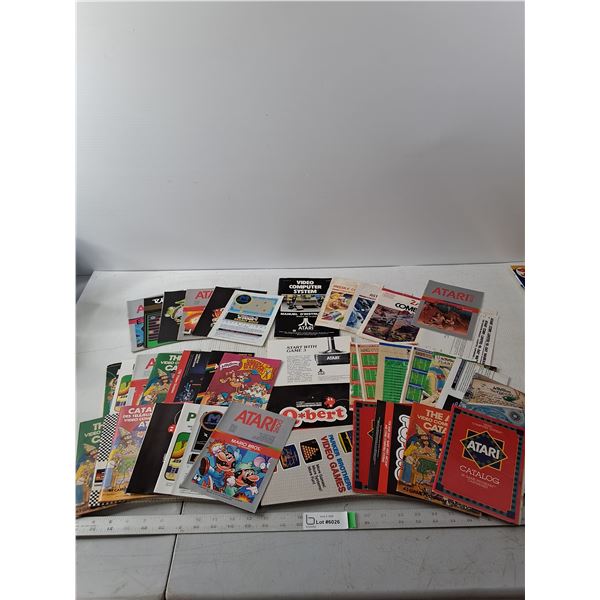 Atari Manual and Game Manual Package
