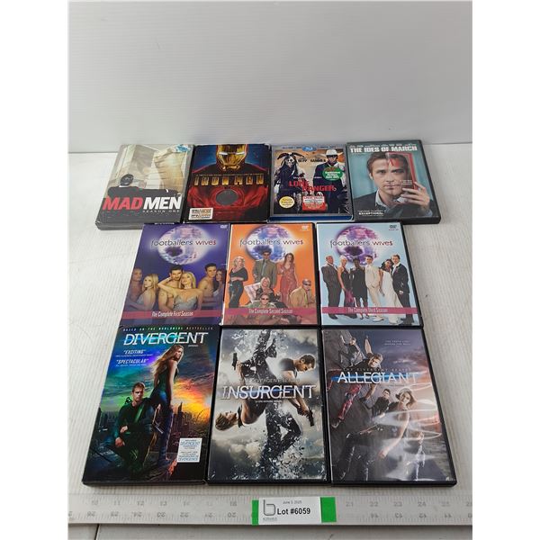 Different DVD Movies and Series