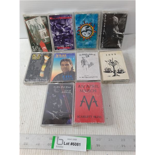 (10) Assorted New Cassette Tapes