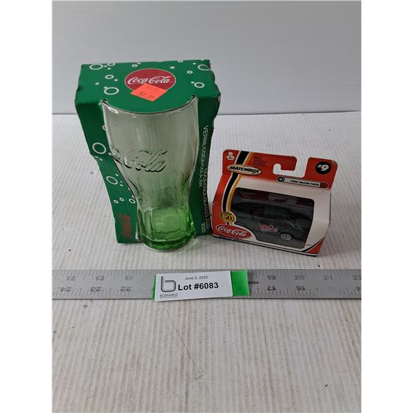 2020 Coca Cola Glass and Matchbox Car