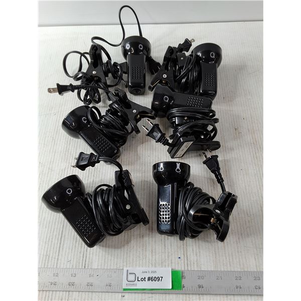 (6) Small Clip On Lights