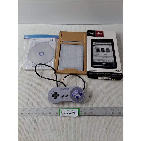 Sony E-Reader PS2 DVD Player and SNES Controller