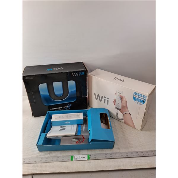 Wii U Mario Kart 8 and Wii Sports Empty Boxes