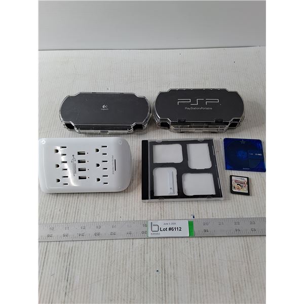 PSP protective Cases, Power Plug, DS Game and Memory Card Holder