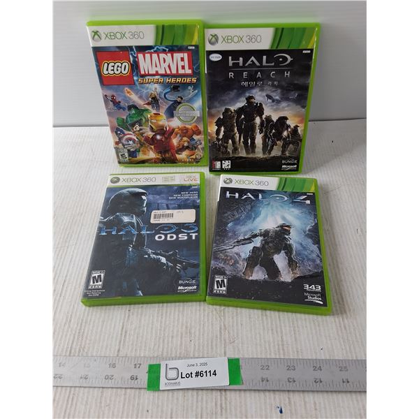 Xbox 360 Halo and Lego games