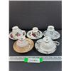 Image 1 : (5) Tea Cup & Saucer Sets: Windsor, Queen Anne, Royal Grafton, Misc