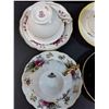 Image 2 : (6) Tea Cup & Saucer Sets: Royal Stafford, Adderley, Royal Griffon, Misc