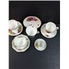 Image 2 : (5) Tea Cup & Saucer Sets: Foley, Delphine, Royal Vale, Misc