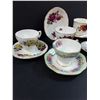 Image 3 : (5) Tea Cup & Saucer Sets: Foley, Delphine, Royal Vale, Misc