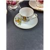 Image 4 : (5) Tea Cup & Saucer Sets: Foley, Delphine, Royal Vale, Misc