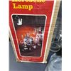 Image 4 : Kerosene Lamp (Appears New w/Box) & Plate Display Holder