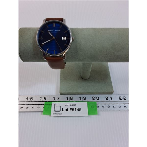 Kenneth Cole Men's Quartz Watch - Blue Faced - Works