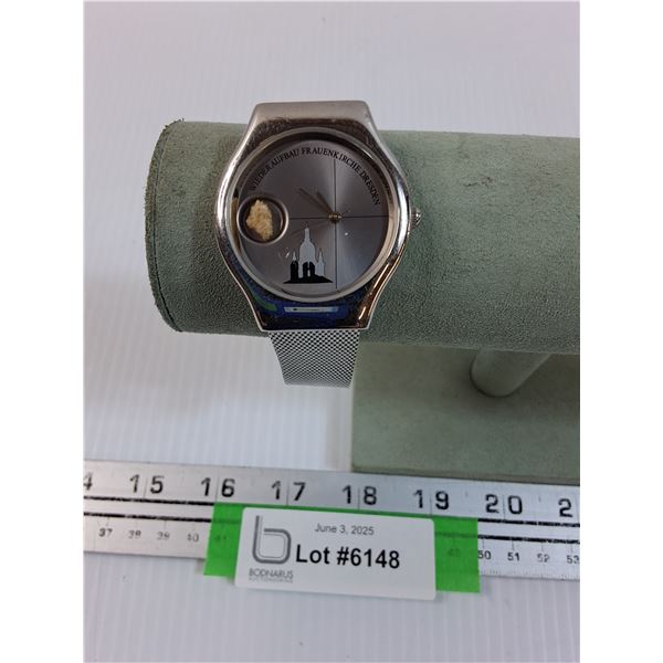 Berlin Wall Rock Wrist Watch Stainless Steel - Works