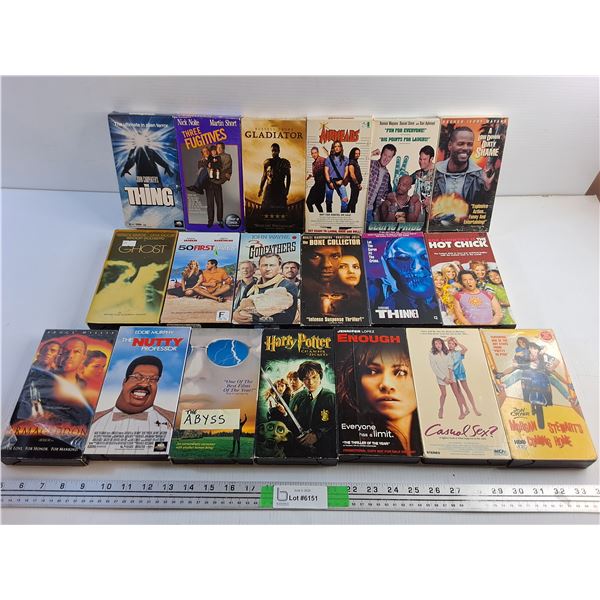 Various VHS Movies - AirHeads, Harry Potter and 50 First Dates